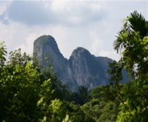 limestone outcrop ideal for rock-climbing