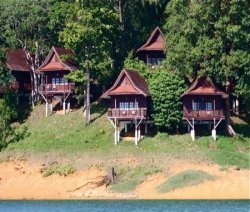 tasik kenyir resort chalets in terengganu, malaysia