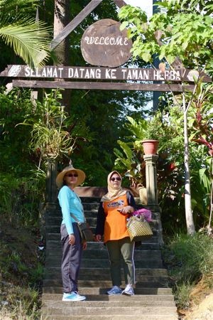 entrance to herbal park at lake kenyir, malaysia