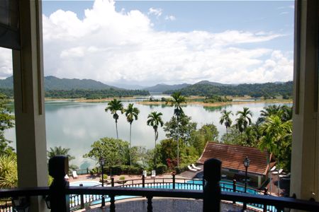 beautiful view of kenyir lake, malaysia