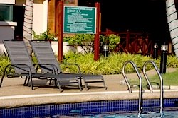 poolside at ilham resort, port dickson